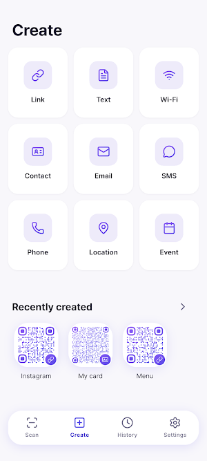 QR Anywhere - Scan & QR Maker Screenshot 1