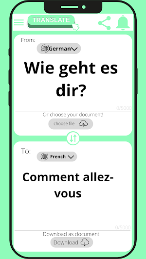 French - German translator Screenshot 2