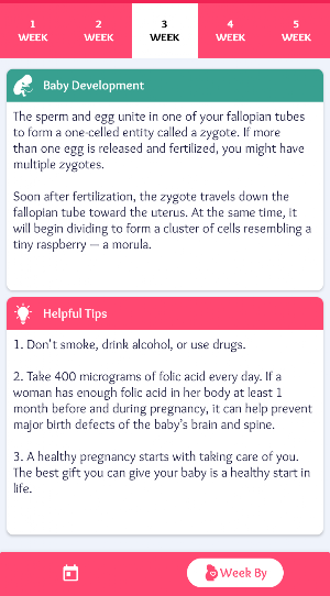 Pregnancy and Baby Tracker Screenshot 2