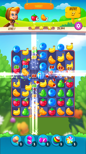 Fruit Garden  - Match 3 Screenshot 1