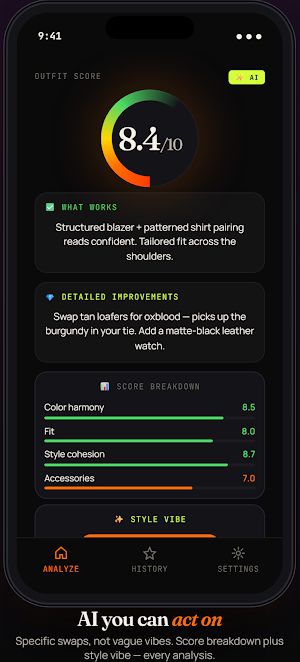 Outfit Assistant: AI Rater Screenshot 2
