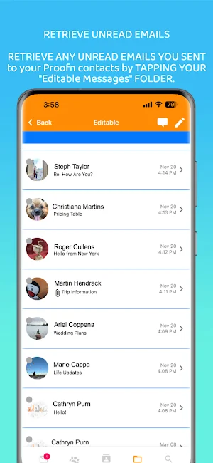Proofn: Safe, editable email Screenshot 2