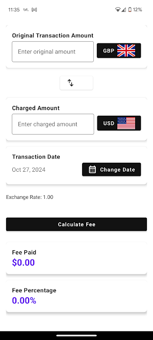 ExchangeFee Screenshot 1