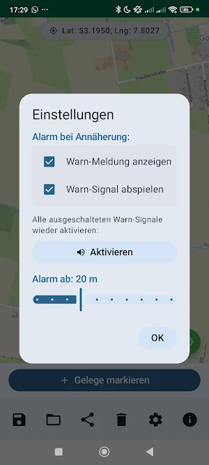 Gelegeschutz Screenshot 2