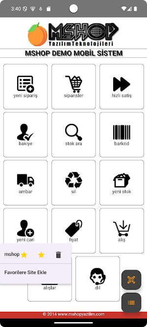 Mshop Yazılım Screenshot 0