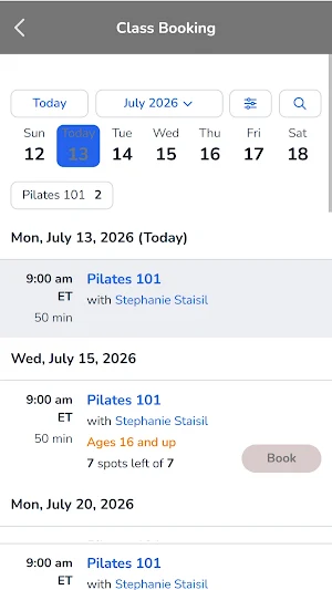 Fenton Pilates Studio Screenshot 2