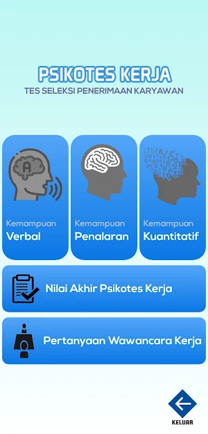 Simulasi Psikotes Kerja & Wawancara Screenshot 1