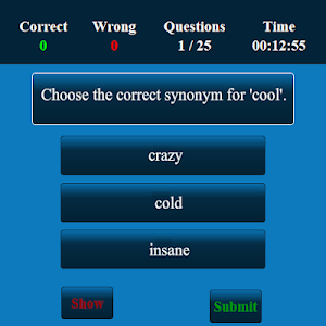 Synonyms Quiz Screenshot 1