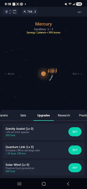 Idle Orbit: Galaxy Clicker Screenshot 2