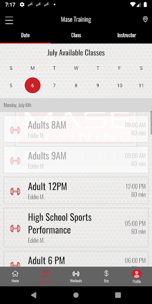 MASE TRAINING FITNESS Screenshot 2