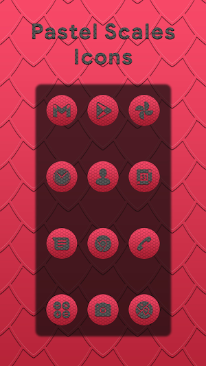 Scales Gray On Red Icons Screenshot 0