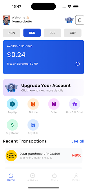 Nanopay: Inclusive Global Bank Screenshot 1