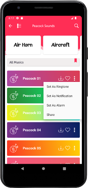 Peacock Sounds Screenshot 3