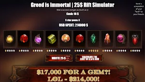 Greed Immortal Rift Simulator Screenshot 1