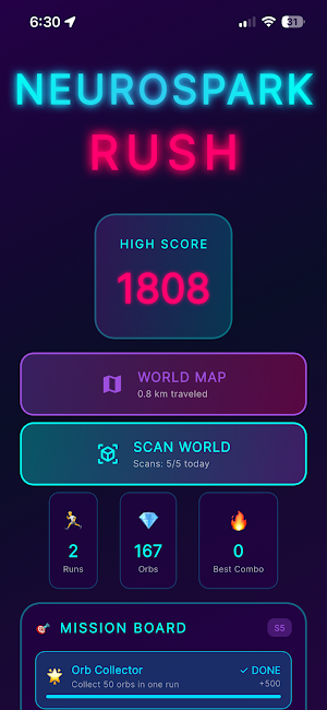 Neuro Spark Rush Screenshot 0