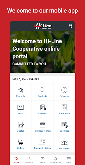 Hi-Line Cooperative Portal Screenshot 0