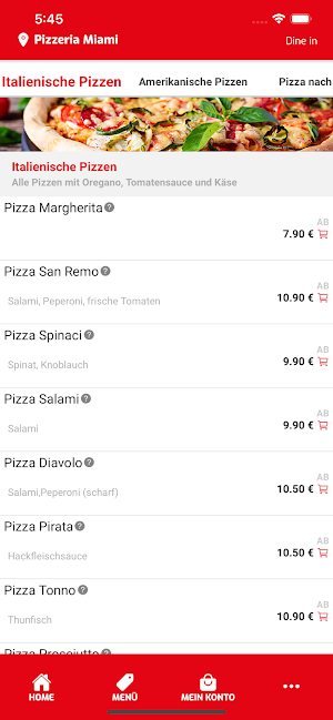 Pizzeria Miami Online Screenshot 2