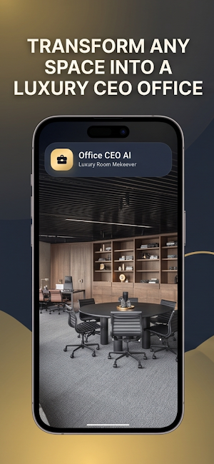 AI CEO Office Room Makeover Screenshot 1