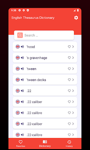 English Thesaurus Dictionary Screenshot 1