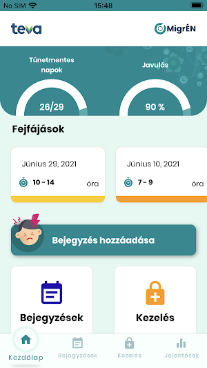 MigrÉN - fejfájás kontroll alatt Screenshot 0