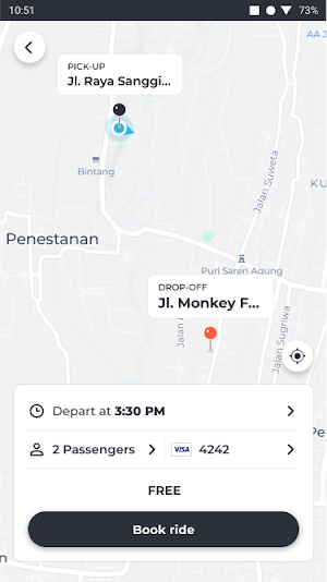 SMART Shuttle @Ubud Screenshot 1