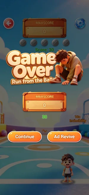 Run from the balls Screenshot 0