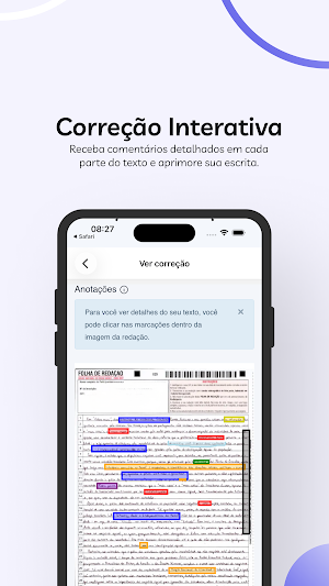 E-correção: app do aluno Screenshot 1