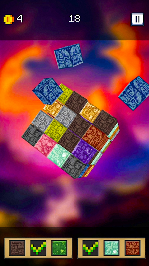 Noob's Cube - 3D Miner Puzzle Screenshot 1