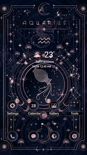 Zodiac Aquarius - Wallpaper Screenshot 0