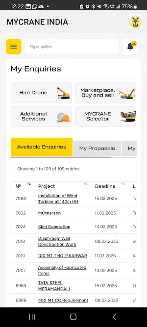 MYCRANE India Screenshot 2