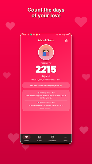 Our Love: Love Days Counter Screenshot 2