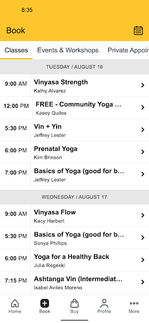 Giving Tree Yoga + Wellness Screenshot 1