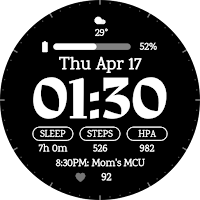 EXD158: Digital Watch Face