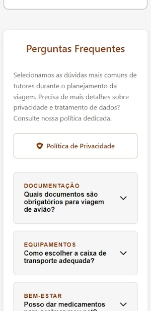 Checklist de Viagem do Pet Screenshot 2
