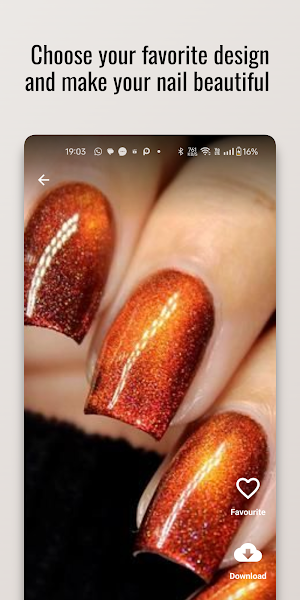 Copper Glam Nail Design Screenshot 2