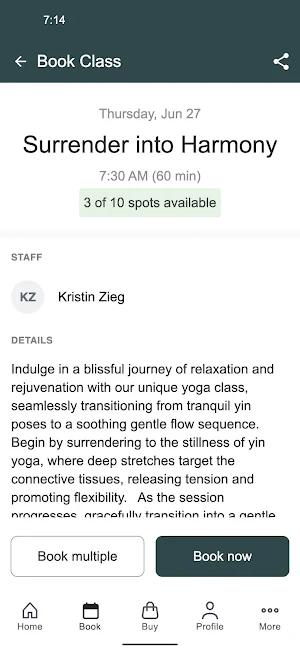 Harmony Yoga And Wellness Screenshot 2