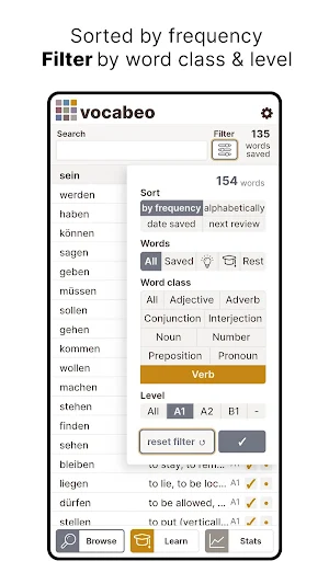vocabeo - German vocabulary Screenshot 1