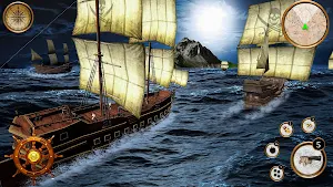 Battle of Caribbean Warship: Pirate Treasures Screenshot 2