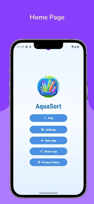 AquaSort: Color Water Puzzle Screenshot 1