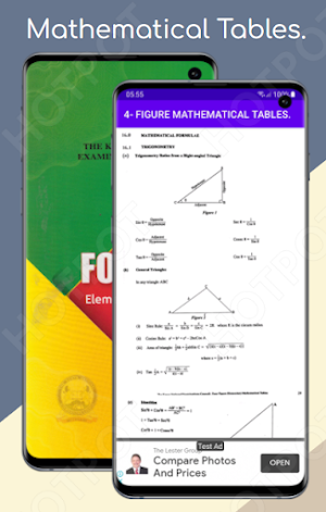 4-FIGURE MATHEMATICAL TABLES. Screenshot 0