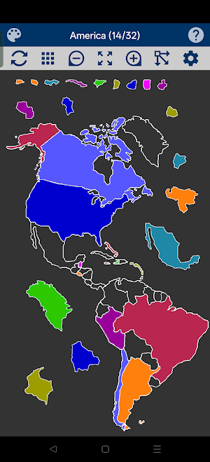 America Map Puzzle Screenshot 1