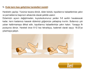 Evde Göbek Eritme Egzersizleri Screenshot 1