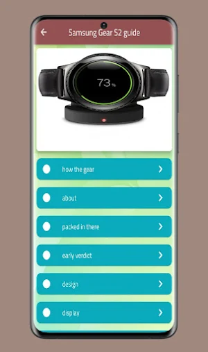 Samsung Gear S2 guide Screenshot 1