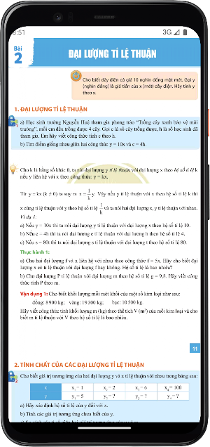 Toán Lớp7 - Tập hai Screenshot 1