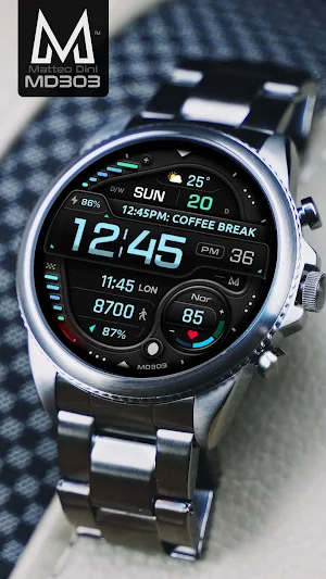 MD303 Digital watch face Screenshot 2