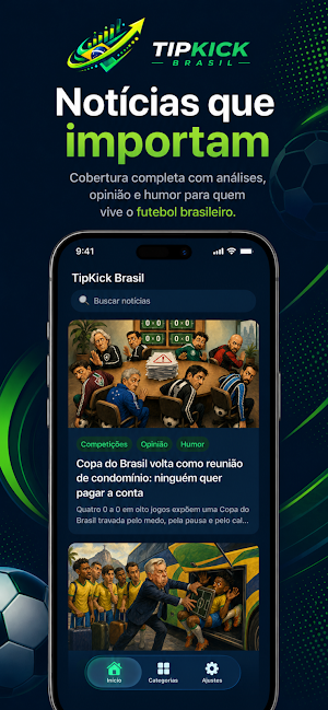 TipKick Brasil: Futebol News Screenshot 2