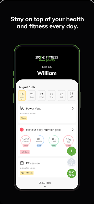 Strive 11 Fitness Screenshot 1