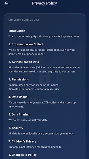 MyAuth - Secure Authenticator Screenshot 3