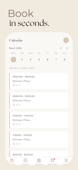 Aura Pilates Studio Screenshot 2