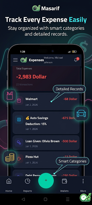 Masarif: Expense Money Manager Screenshot 2